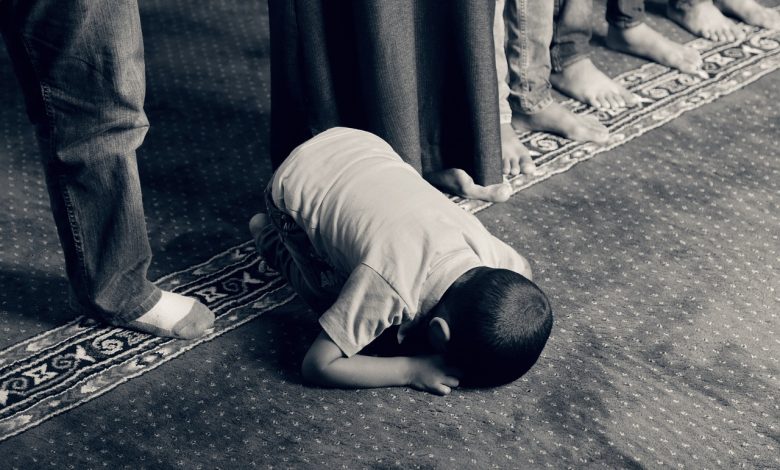 kid, praying, muslim