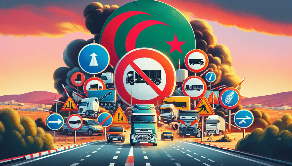 Interdiction des poids lourds sur plusieurs routes algériennes