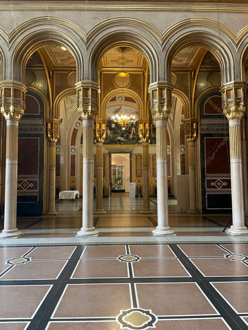 Explore the ornate architectural beauty inside Vienna's renowned historic museum.
